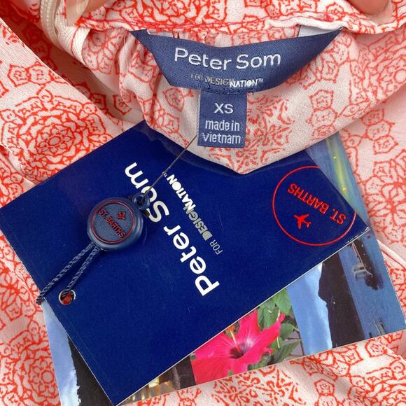 Peter Som x Design Nation NWT Chakra Coral Belted Halter Sundress SZ XS - Picture 10 of 12